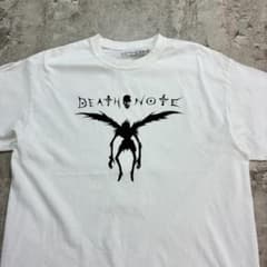 ☆*님 DEATH NOTE 듀크 반소매 T셔츠 인기 애니메이션 L 화이트