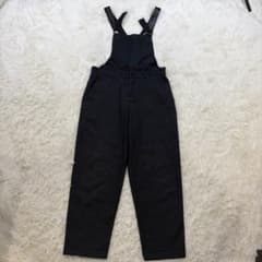 【極美品】イサムカタヤマバックラッシュ レザー切替 オーバーオール 日本製 黒M 極美品】イサムカタヤマバックラッシュ レザー切替 オーバーオール