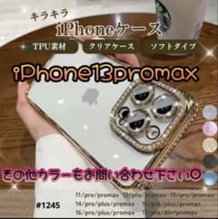 ◉ 반짝이 골드 ◉ iPhone 13promax 케이스 클리어 라인 스톤