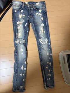mnmlダメージ加工 スキニーデニムのサムネイル