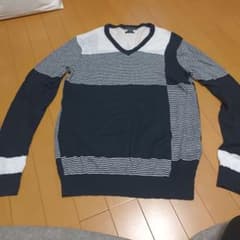 ARMANI EXCHANGE リネン100% Vネックニット Mのサムネイル