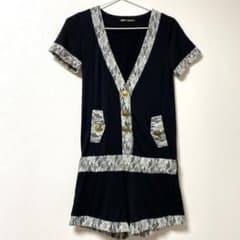 STRIP CABRET All-in-One Short-Sleeved Black Heisei Gyaru y2k Princess Gyaru