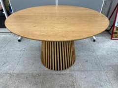 LOWYA　円形ダイニングテーブル　Sakunorb Table120　ブラウン LOWYA 円形ダイニングテーブル Sakunorb Table120 ブラウン - メルカリ