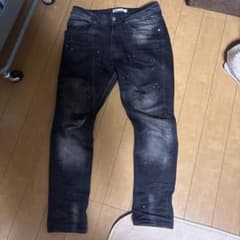 ZARA ダメージ加工 デニムスキニーパンツ USA 30のサムネイル