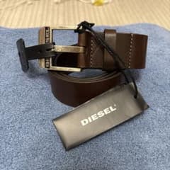 DIESEL ベルト X03728 ブラウン レザー 新品 - メルカリ