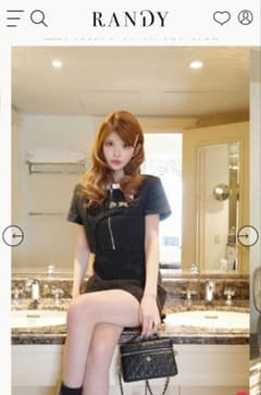 Randy アシンメトリーツイードハーフスリーブドレス ランディー - メルカリ