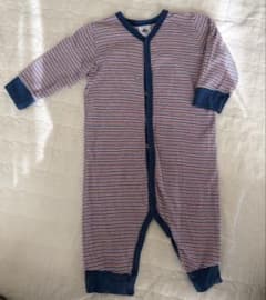 PETIT BATEAU ストライプロンパース 12m74㎝のサムネイル