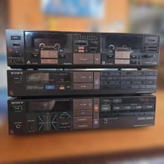 【通電確認済】SONY ソニー 3点セット アンプ カセット チューナー レトロ 通電確認済】SONY ソニー 3点セット アンプ カセット チューナー