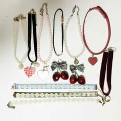 チョーカー&イヤリング♡12点セット♡のサムネイル