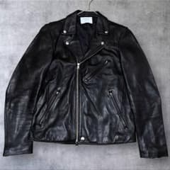 美品 STUDIOUS ラムレザー ダブルライダース 黒 サイズ2 日本製