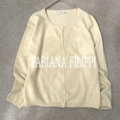 ファビアナフィリッピ カシミアシルク混カーディガン ベージュ - メルカリ