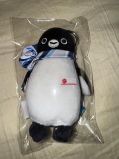 Suica ペンギンぬいぐるみキーホルダー Suicaのペンギン ぬいぐるみストラップ（カラビナ付）:TRAINIART JRE