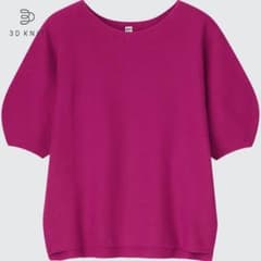 Julia様専用　ユニクロ　3Dコットンクルーネックセーターのサムネイル