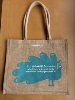 Sainsbury's エコバッグ ジュートバッグ　ロンドン購入のサムネイル