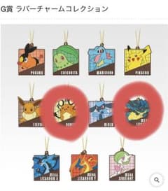 ポケモン一番くじG賞ラバーチャームデデンネ・ルカリオセットのサムネイル