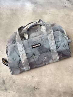 SUPREME ビッグダッフルバッグ ブルーカモ メッシュ ボストンバッグ