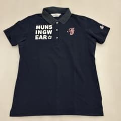 MUNSINGWEAR レディース ネイビー ポロシャツ L - メルカリ