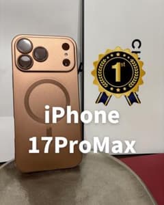 신품 iPhone17ProMax 용 케이스 브라운 MagSafe 렌즈 보호