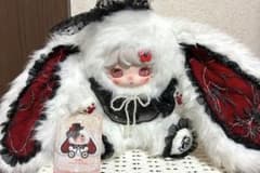 Luxiトキメキサイン 600% ぬいぐるみ♡ブラック×ホワイト m85541821617_1.jpg?1783406963