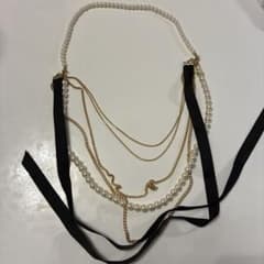 田崎パールとゴールドチェーンのネックレス　70cmのサムネイル