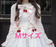 眞白ありす しまむら いちごリボンニットボレロ M ピンクのサムネイル