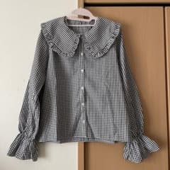 ♡新品♡ ビックカラーフリルデザインブラウスのサムネイル