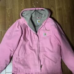 Carhartt ダック地 フーデッドジャケット ピンクのサムネイル