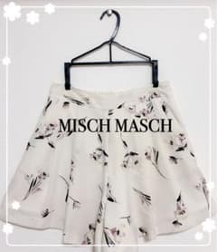 MISCH MASCH♡ミッシュマッシュ 花柄キュロット ショートパンツ 白のサムネイル