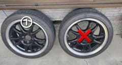 中古①】5次元ホイール1本6J1004穴オフセット？71RS165/50R15 - メルカリ