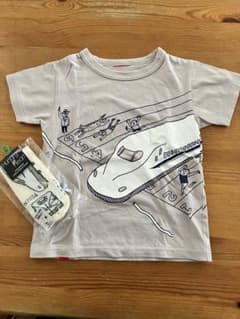 新幹線のぞみTシャツと靴下のセットのサムネイル