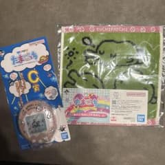 제일 복권 다마고치 C상 컴팩트 미러 텐시치 타마고치와 E상 핸드 타올