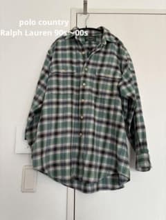 Polo Country Ralph Lauren 90〜00s 長袖ネルシャツ Polo Country Ralph Lauren 90〜00s 長袖ネルシャツ - メルカリ