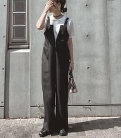 しまむら yu_co フロントジップサロペットのサムネイル