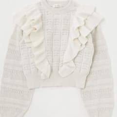 moussy マウジー　ニット　白　フリルのサムネイル