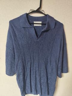 EMMA CLOTHES ポロシャツ ブルーのサムネイル