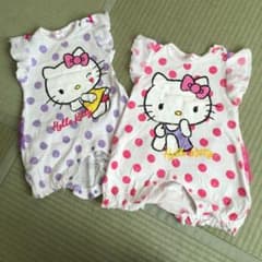 【ゆみ様専用】ハローキティ ロンパース80cm 2枚セットのサムネイル