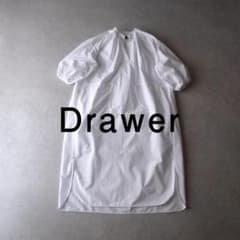 ■専用■美品 ドゥロワー ボリュームスリーブワンピース ホワイト Drawer □専用□美品 ドゥロワー ボリュームスリーブワンピース ホワイト