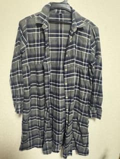 無印良品　ロングシャツ　チェック柄のサムネイル