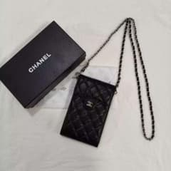 VIP限定 ノベルティ CCロゴ スマホショルダーポーチ ブラック - メルカリ