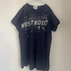 ヴィヴィアンウエストウッド　ミルキーウェイTシャツ　ネイビー　ラインストーン ヴィヴィアンウエストウッド ミルキーウェイTシャツ ネイビー ライン