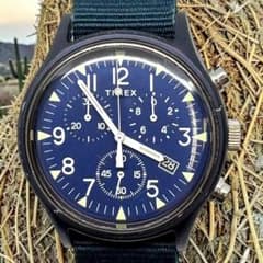 【電池交換済】TIMEX　クロノグラフ　TW2R67600　ネイビー文字盤 電池交換済】TIMEX クロノグラフ TW2R67600 ネイビー文字盤 - メルカリ