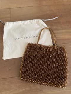 ANTEPRIMA ゴールドビーズパーティーバッグ - メルカリ