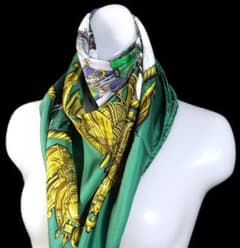 HERMES エルメス　大判スカーフ　カレ90　 D518 極美品 HERMES エルメス 大判スカーフ カレ90 シルク D517 - メルカリ