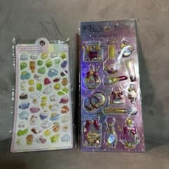 ぷにぷにプリティシール キラシャカシール ステッカー 2種セットのサムネイル