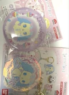 보석 애완 동물 아크릴 열쇠 고리 캔 배지 세트