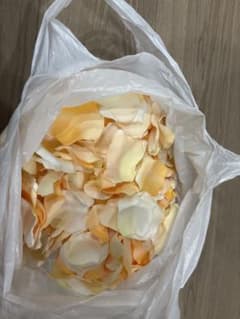 ウェディング用 造花 花びら ペタル オレンジ系のサムネイル