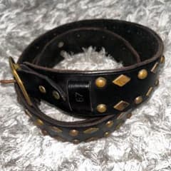 POLO RALPH LAUREN スタッズレザーベルト【W34】本革 アメカジ - メルカリ