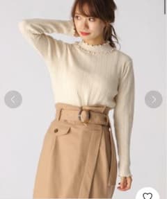 mysty woman メローハイネックリブプルオーバーのサムネイル