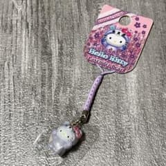 未使用品 ご当地キティ 北海道 ラベンダー ベアー 根付 ストラップ