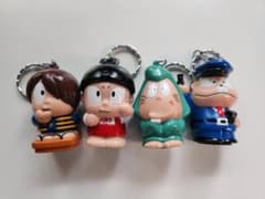 쇼와 레트로 게게게의 키타로 천재 바카본 키홀더 4종 세트
